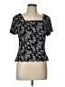MSK Black Short Sleeve Top Size L - photo 1