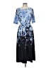 Kasper Blue Cocktail Dress Size 10 - photo 1