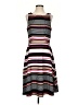 Elle Stripes Gray Casual Dress Size S - photo 1