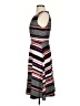 Elle Stripes Gray Casual Dress Size S - photo 5