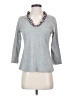 IZOD Gray 3/4 Sleeve Top Size S - photo 1