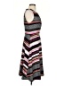 Elle Stripes Gray Casual Dress Size S - photo 4
