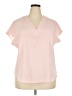 Apt. 9 Pink Short Sleeve Blouse Size XXL - photo 1