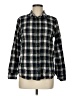 L.L.Bean Plaid Black Long Sleeve Button-Down Shirt Size M - photo 1