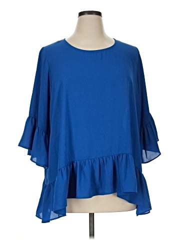 Karen Kane 3/4 Sleeve Blouse (view 1)