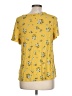 Old Navy 100% Rayon Yellow Short Sleeve Blouse Size L - photo 2