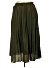 Chartou 100% Polyester Solid Green Formal Skirt Size L - photo 2