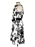 DressBarn 100% Polyester Print White Cocktail Dress Size 4 - photo 5