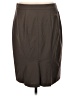 Ann Taylor Solid Brown Wool Skirt Size 8 - photo 2
