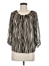 XXI 100% Polyester Black 3/4 Sleeve Blouse Size M - photo 1