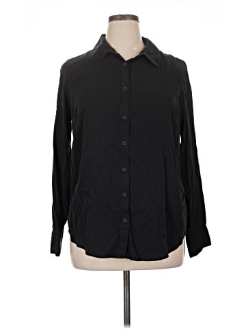 Universal Standard Long Sleeve Button-Down Shirt (view 1)