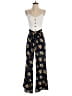 Jun & Ivy 100% Polyester Gold Blue Jumpsuit Size S - photo 1