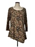 Rafaella Brown 3/4 Sleeve Top Size L - photo 1