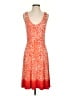 Athleta Print Orange Cocktail Dress Size S - photo 1