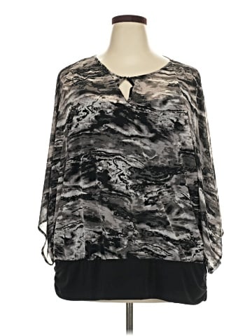 JLo by Jennifer Lopez 3/4 Sleeve Blouse (view 1)