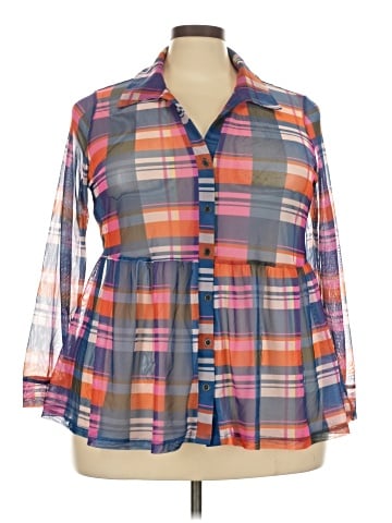 Terra & Sky 3/4 Sleeve Blouse (view 1)