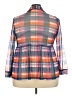 Terra & Sky Color Block Purple 3/4 Sleeve Blouse Size 2X - photo 2