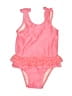 Cat & Jack Solid Pink One Piece Swimsuit Size 2T - photo 1