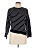 Topshop Stripes Black Pullover Sweater Size 6 - photo 1