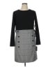 DKNY Houndstooth Gray Casual Dress Size 14 - photo 1