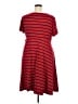 Torrid Stripes Red Casual Dress Size 3X Plus (3) - photo 2