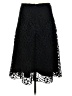 Garnet Hill 100% Polyester Black Formal Skirt Size 6 - photo 2