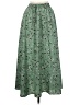 Shein Paisley Green Casual Skirt Size 6 - photo 1
