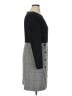 DKNY Houndstooth Gray Casual Dress Size 14 - photo 4