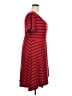 Torrid Stripes Red Casual Dress Size 3X Plus (3) - photo 4