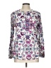 Old Navy 100% Viscose Purple Long Sleeve Blouse Size L - photo 1