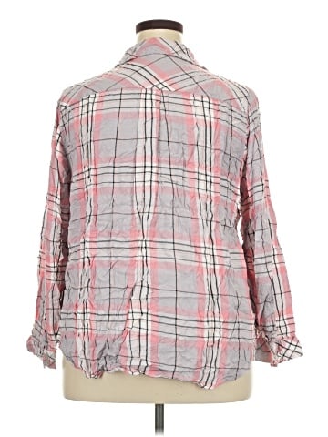 Torrid 3/4 Sleeve Button-Down Shirt (view 2)