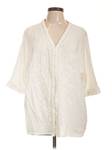 Coldwater Creek 3/4 Sleeve Blouse (view 1)