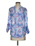 Kut from the Kloth 100% Polyester Paisley Blue 3/4 Sleeve Blouse Size S - photo 1
