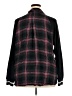 Torrid Plaid Black 3/4 Sleeve Button-Down Shirt Size 3X Plus (3) - photo 2