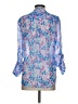 Kut from the Kloth 100% Polyester Paisley Blue 3/4 Sleeve Blouse Size S - photo 2