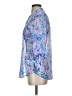 Kut from the Kloth 100% Polyester Paisley Blue 3/4 Sleeve Blouse Size S - photo 5