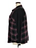 Torrid Plaid Black 3/4 Sleeve Button-Down Shirt Size 3X Plus (3) - photo 5