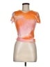 Tiger Mist Orange Short Sleeve Top Size M - photo 1