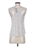 Lovestitch 100% Rayon Silver Sleeveless Top Size S - photo 2