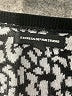 Express Design Studio 100% Rayon Animal Print Black Cardigan Size S - photo 7