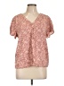 Caslon 100% Rayon Pink Short Sleeve Blouse Size L - photo 1