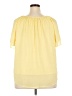 AGB 100% Polyester Yellow Short Sleeve Blouse Size 2X - photo 2
