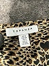 Topshop 100% Polyester Animal Print Brown Long Sleeve Blouse Size 4 - photo 7