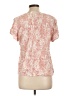 Caslon 100% Rayon Orange Short Sleeve Blouse Size L - photo 2