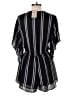 Audrey 3+1 100% Rayon Stripes Black Romper Size L - photo 2