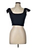 H&M 100% Cotton Black Short Sleeve Top Size L - photo 1