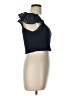 H&M 100% Cotton Black Short Sleeve Top Size L - photo 4