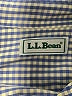 L.L.Bean 100% Cotton Checkered-gingham Blue Long Sleeve Button-Down Shirt Size 12 - photo 7