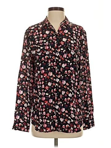 Equipment Long Sleeve Blouse (view 1)