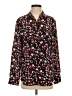 Equipment 100% Viscose Floral Black Long Sleeve Blouse Size S - photo 1